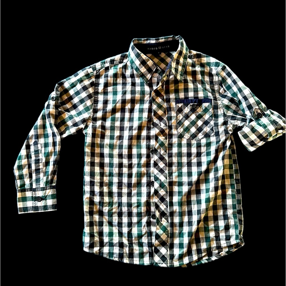 Faded Gear Plaid Button Up shirt